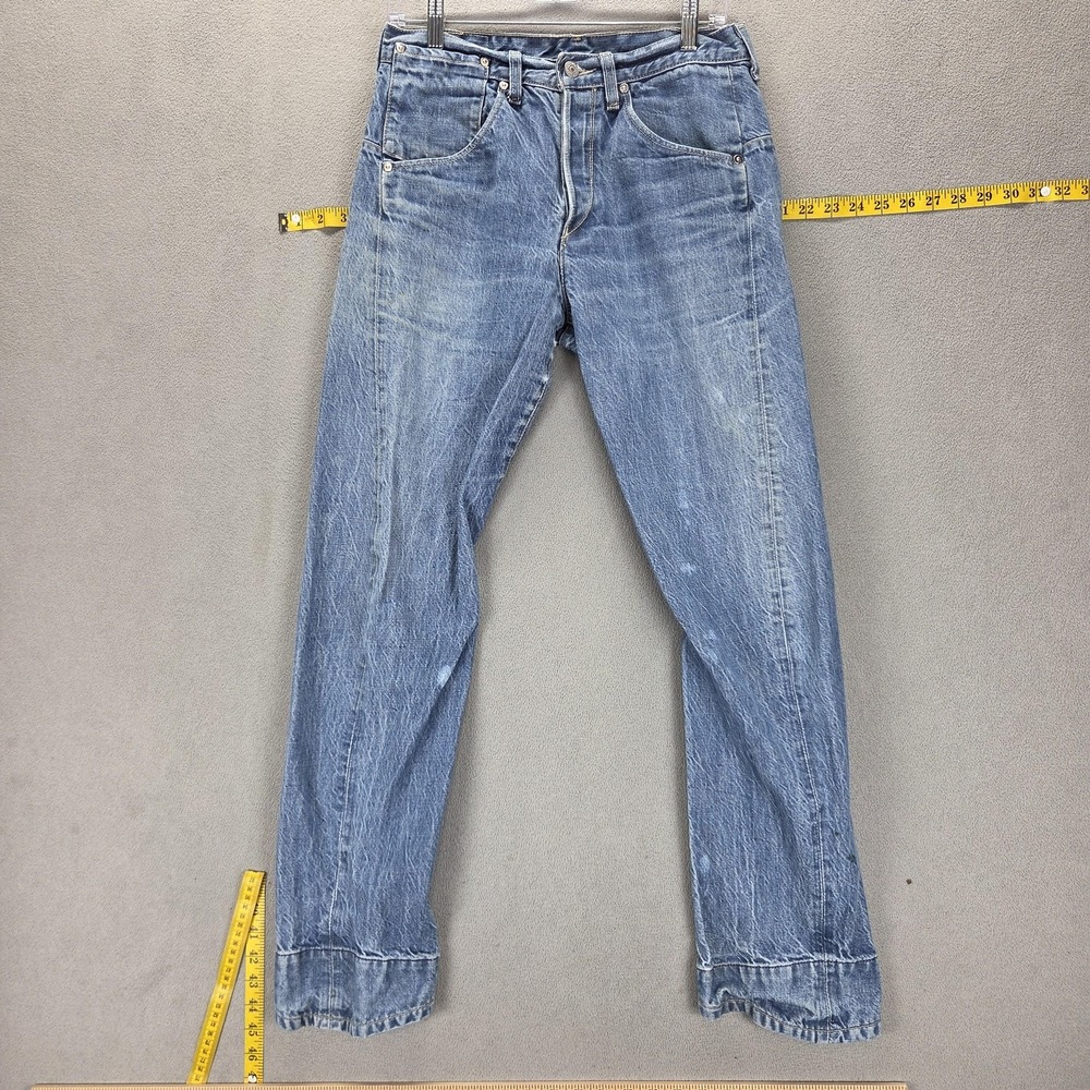 Vintage Levis Engineered Jeans Mens 30x32 Blue Twisted Button Fly Medium Wash